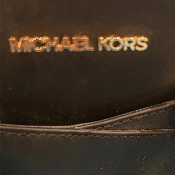 Michael Kors Black Mini Bag with Gold Details - Picture 3 of 10